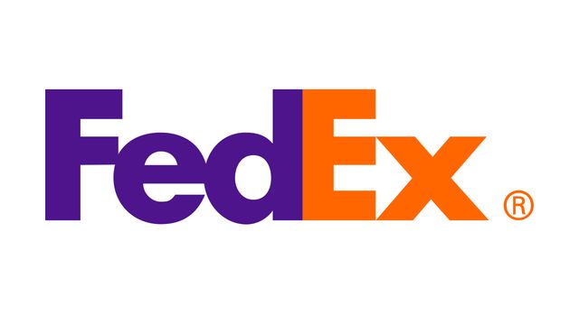 The logo for FedEx Corp., the world’s largest express transportation company.