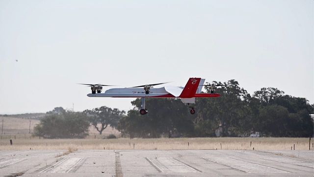 Chaparral in flight at McMillan Airfield, Camp Roberts, CA.